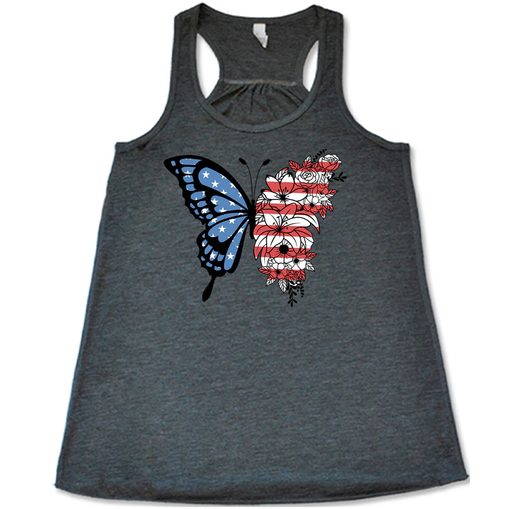 American Flag Butterfly Shirt - Image 2