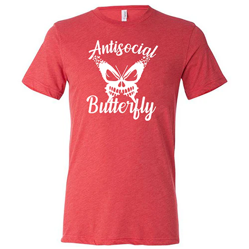 Antisocial Butterfly Shirt Unisex - Image 3