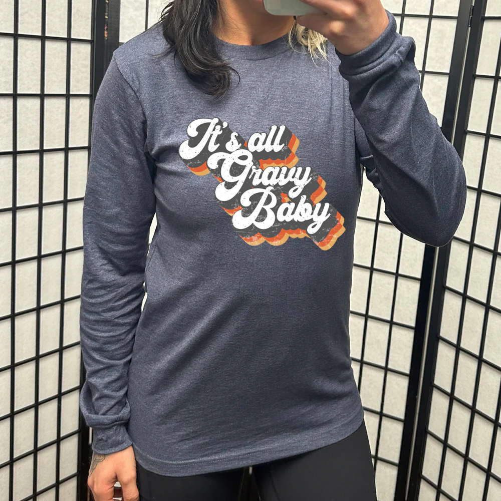 Long Sleeve Tee | It's All Gravy Baby - Image 3