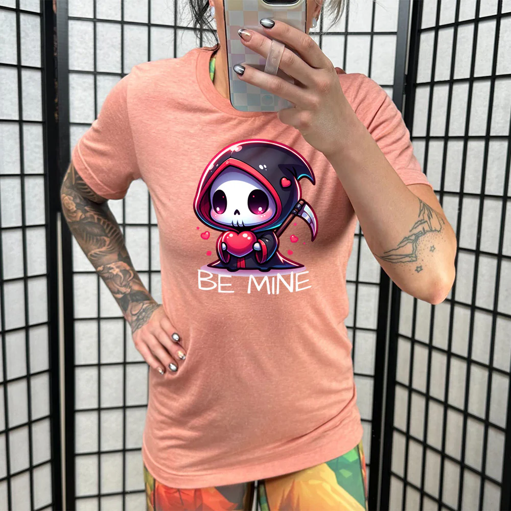 Be Mine Grim Reaper Shirt Unisex - Image 11