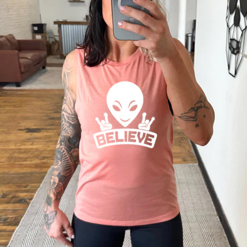 Alien Believe Muscle Tank - Image 2