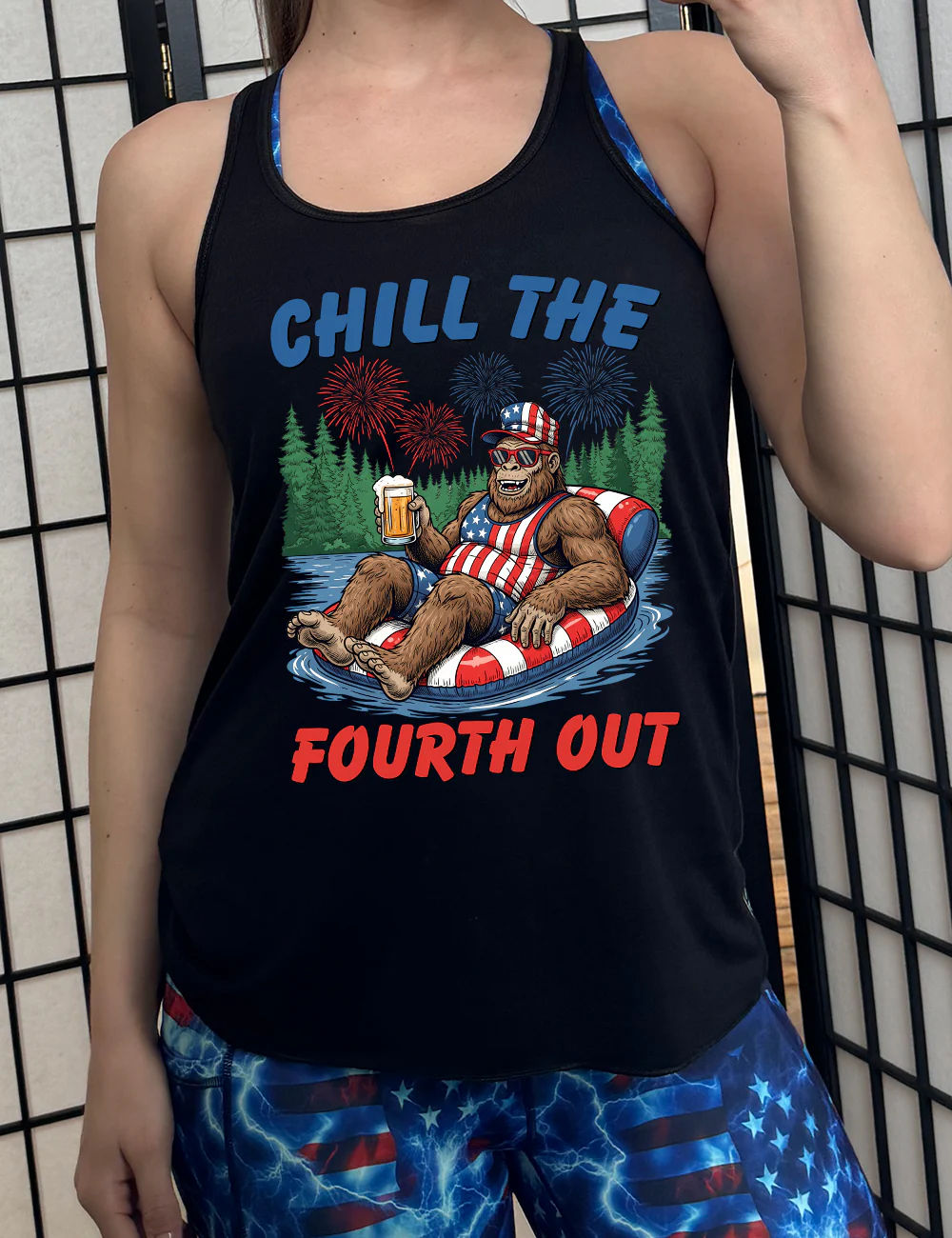 Bigfoot Chill the Fourth Out Shirt