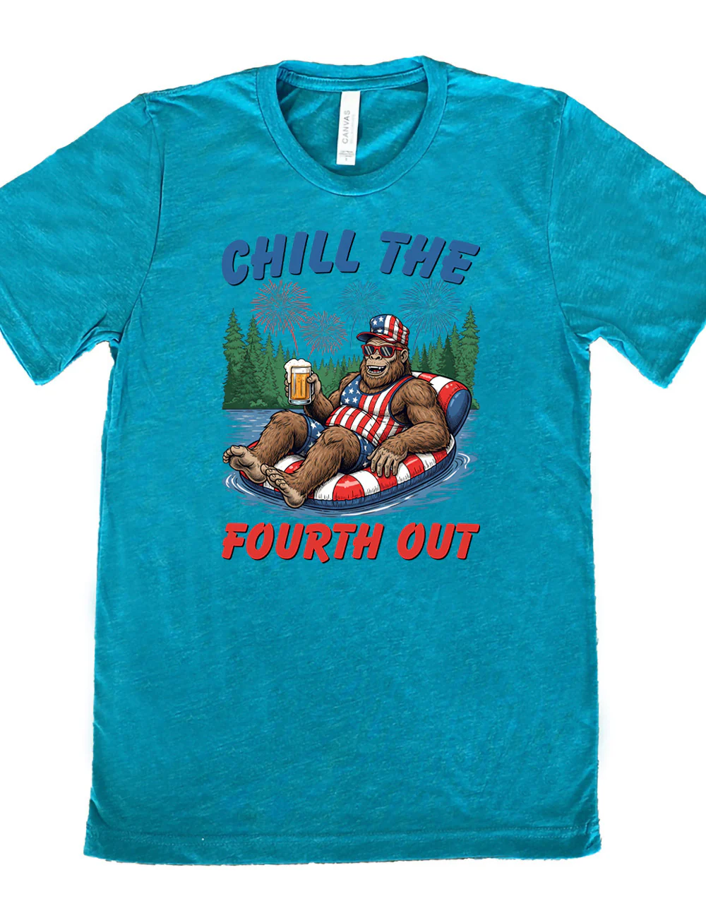 Bigfoot Chill the Fourth Out Shirt Unisex - Image 10