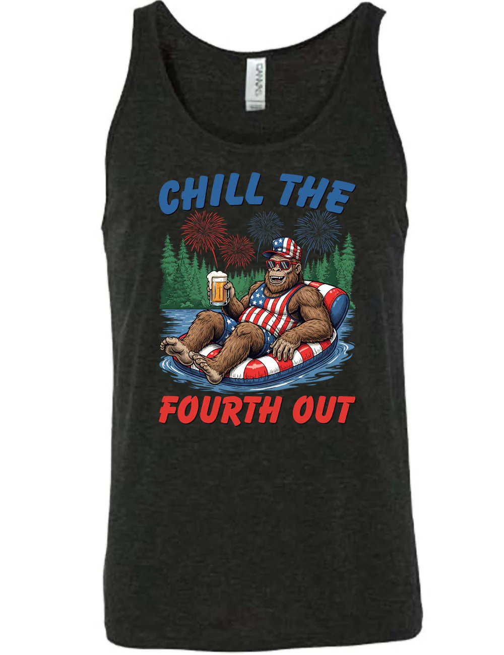 Bigfoot Chill the Fourth Out Shirt Unisex - Image 2