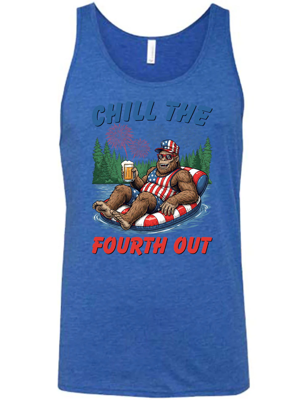 Bigfoot Chill the Fourth Out Shirt Unisex - Image 4