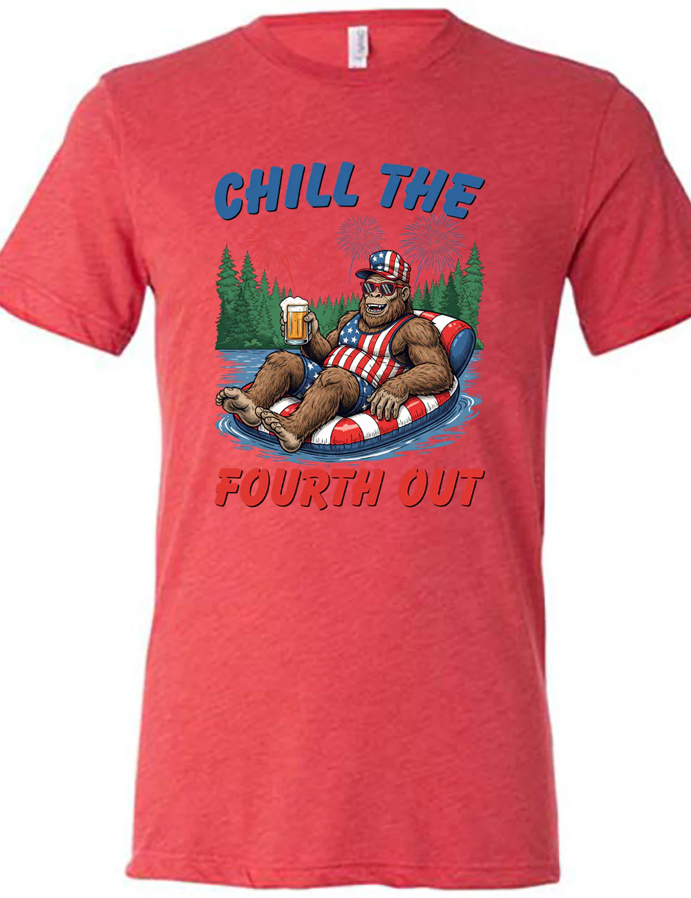 Bigfoot Chill the Fourth Out Shirt Unisex - Image 5