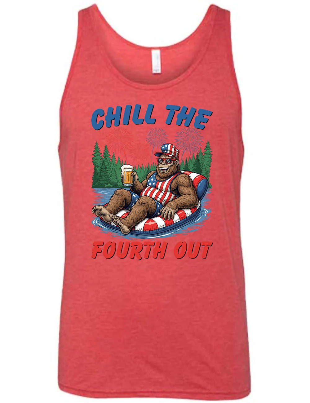 Bigfoot Chill the Fourth Out Shirt Unisex - Image 6