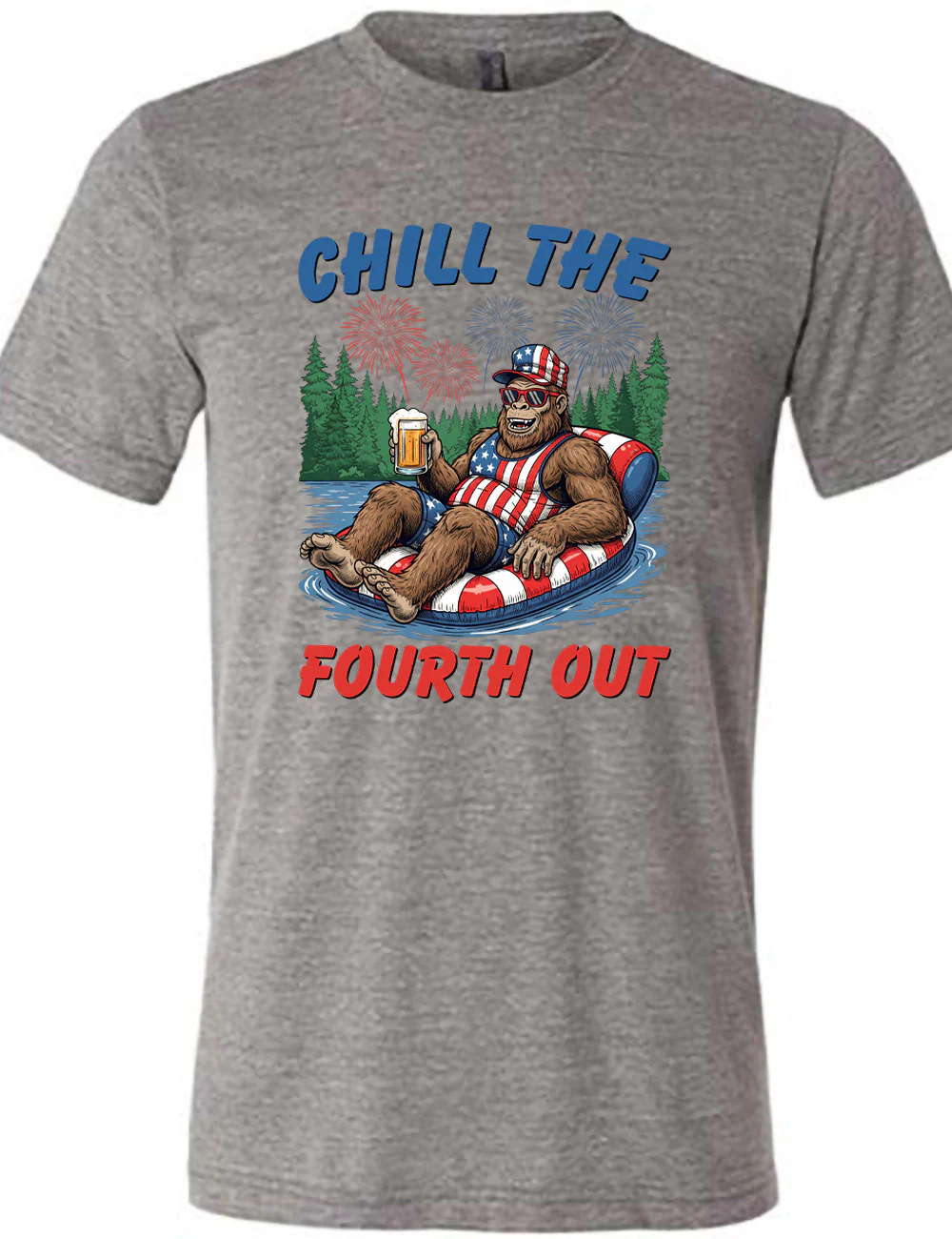 Bigfoot Chill the Fourth Out Shirt Unisex - Image 7