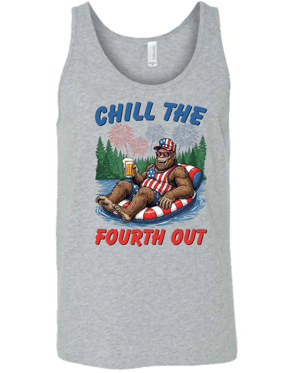 Bigfoot Chill the Fourth Out Shirt Unisex - Image 8