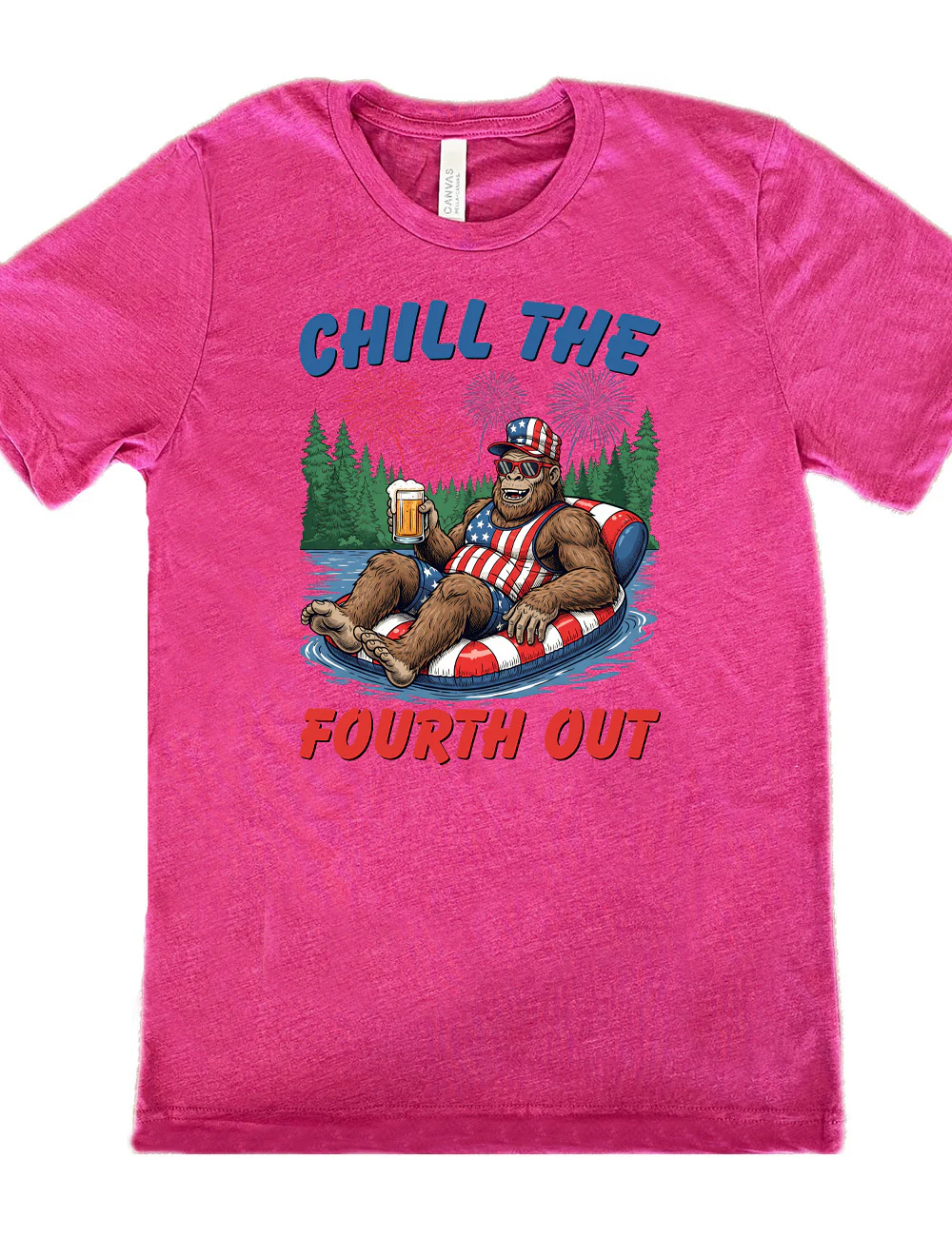 Bigfoot Chill the Fourth Out Shirt Unisex - Image 9
