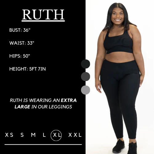 Ribbed Leggings | Black - Image 5