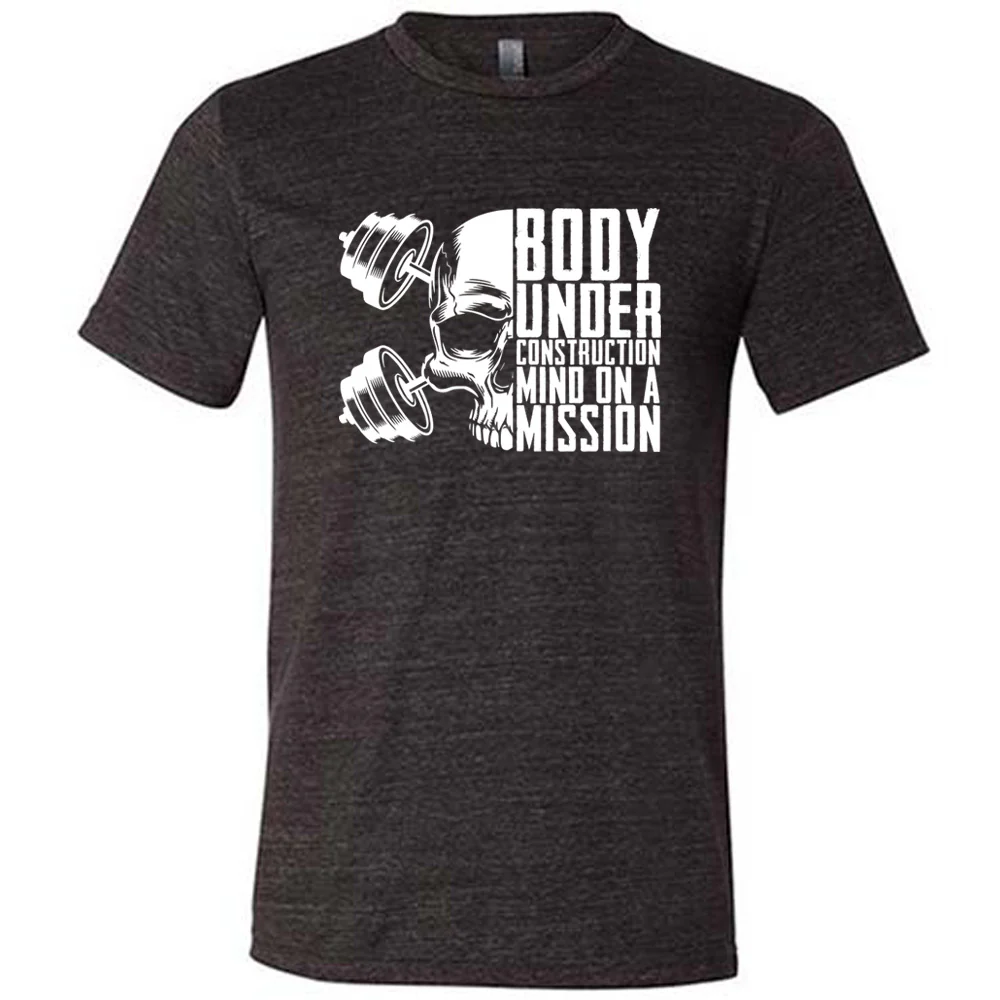 Body Under Construction, Mind on a Mission Shirt Unisex - Image 2