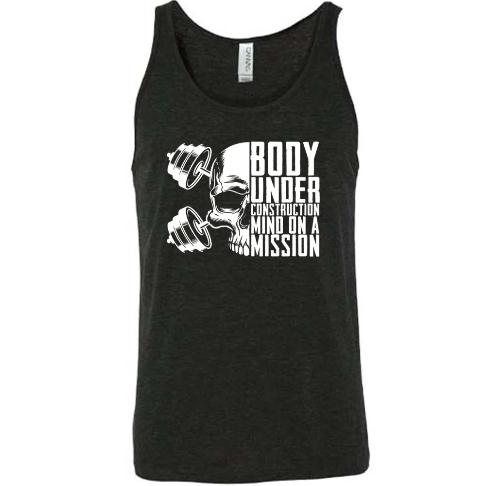 Body Under Construction, Mind on a Mission Shirt Unisex - Image 3