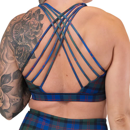 Butterfly Back Bra | Polar Plaid - Image 2