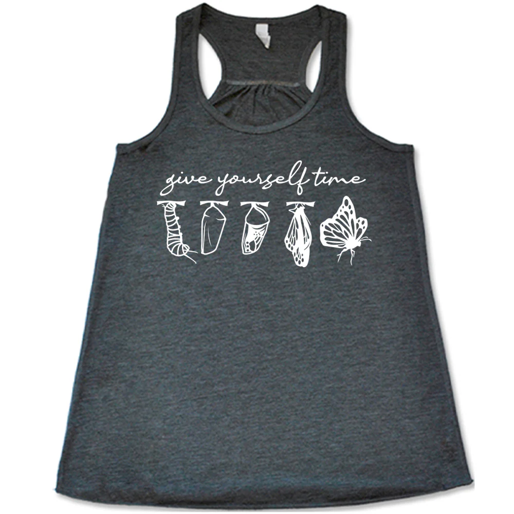 Butterfly Life Cycle Give Yourself Time Shirt - Image 2