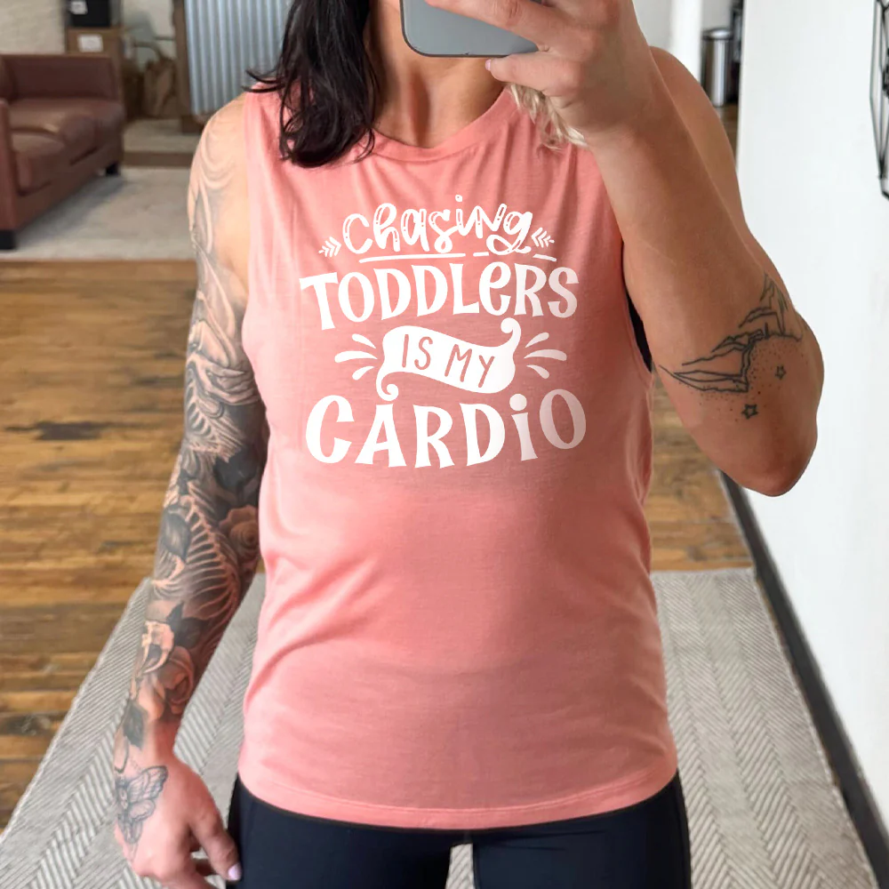 Chasing Toddlers is My Cardio Muscle Tank - Image 4