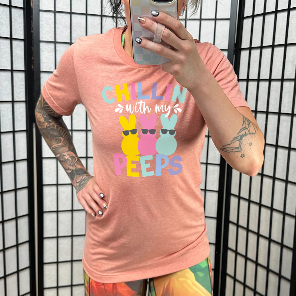 Chillin' With My Peeps Shirt Unisex - Image 11