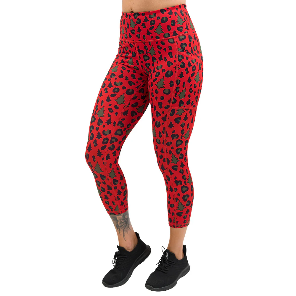 Christmas Leopard Leggings - Image 4