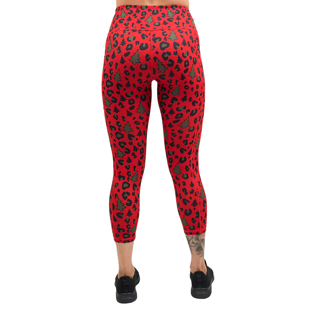 Christmas Leopard Leggings - Image 5