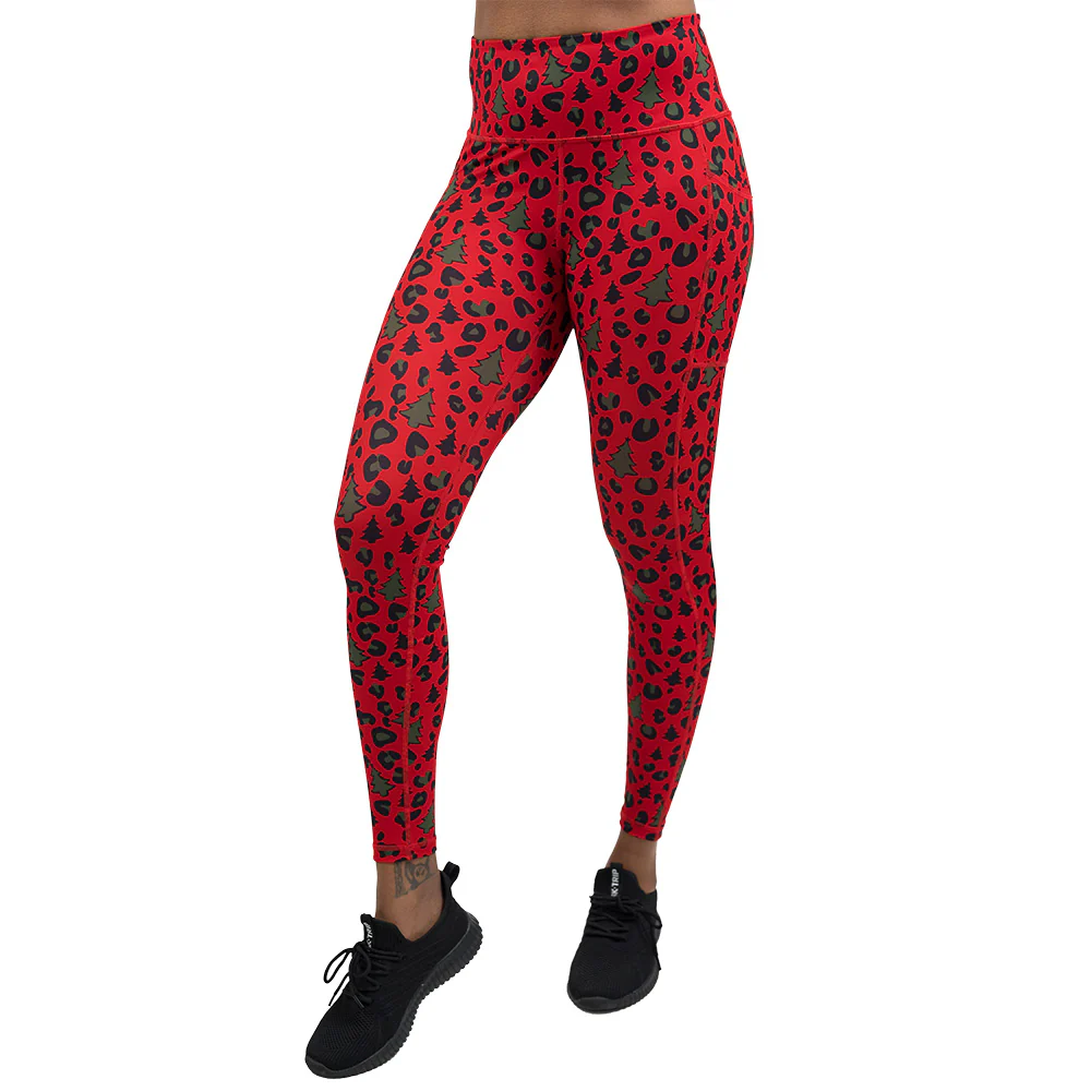 Christmas Leopard Leggings - Image 6