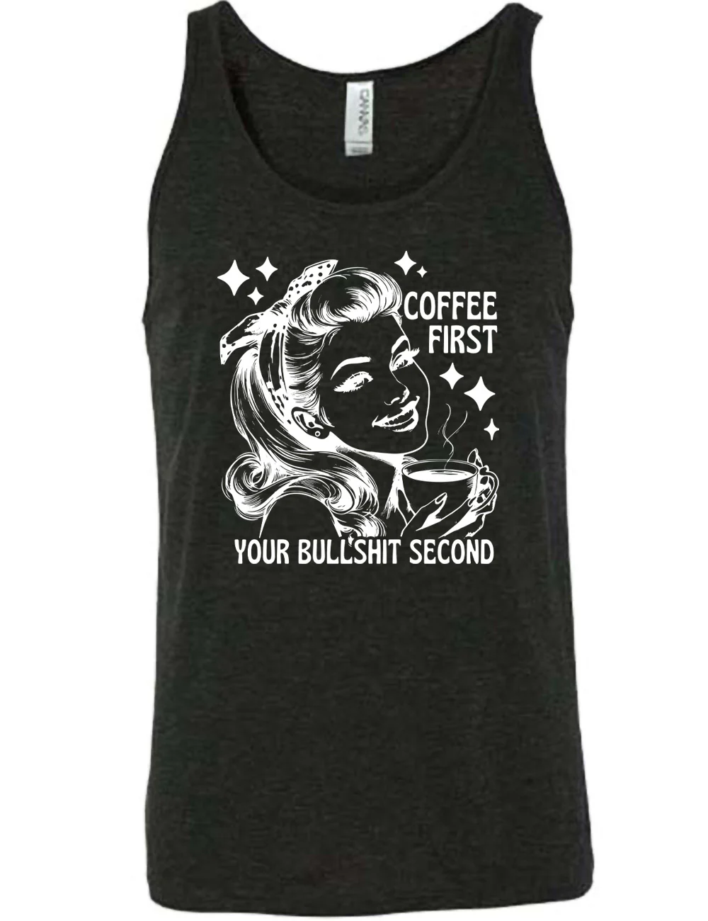 Coffee First Your Bullshit Second Shirt Unisex - Image 2