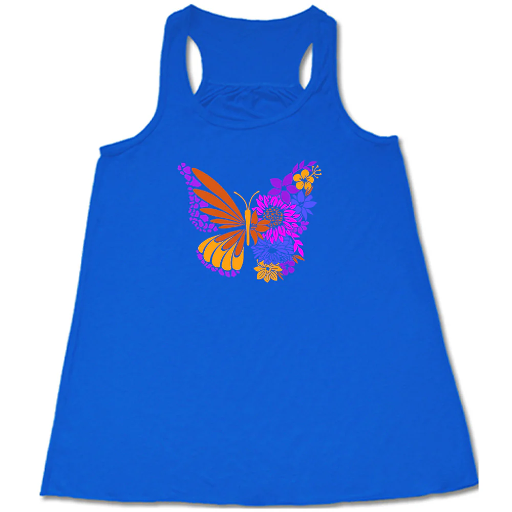 Colorful Floral Butterfly Shirt - Image 3