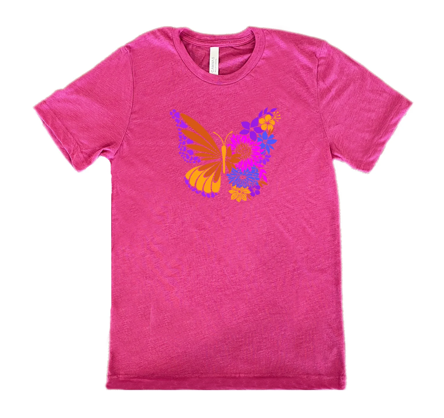 Colorful Floral Butterfly Shirt Unisex - Image 10