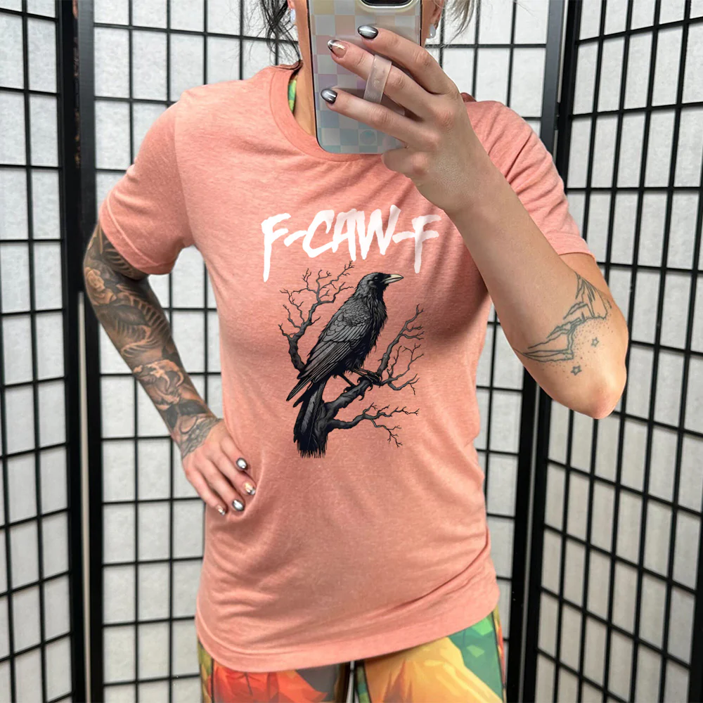 Crow "F-Caw-F" (f off) Shirt Unisex - Image 11