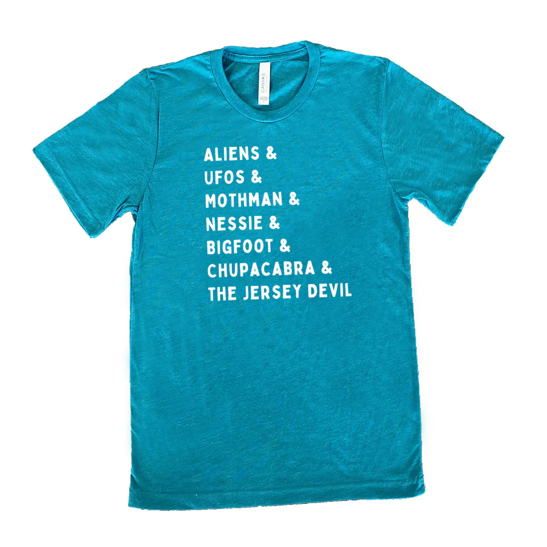 Cryptids List Shirt Unisex - Image 10