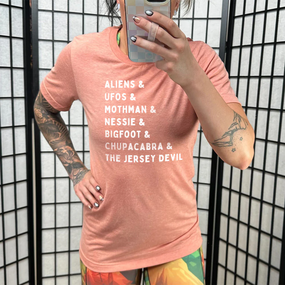 Cryptids List Shirt Unisex - Image 11
