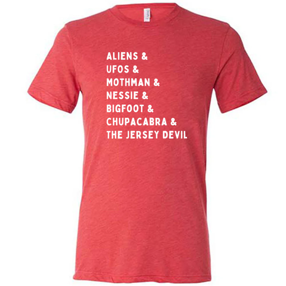 Cryptids List Shirt Unisex - Image 7
