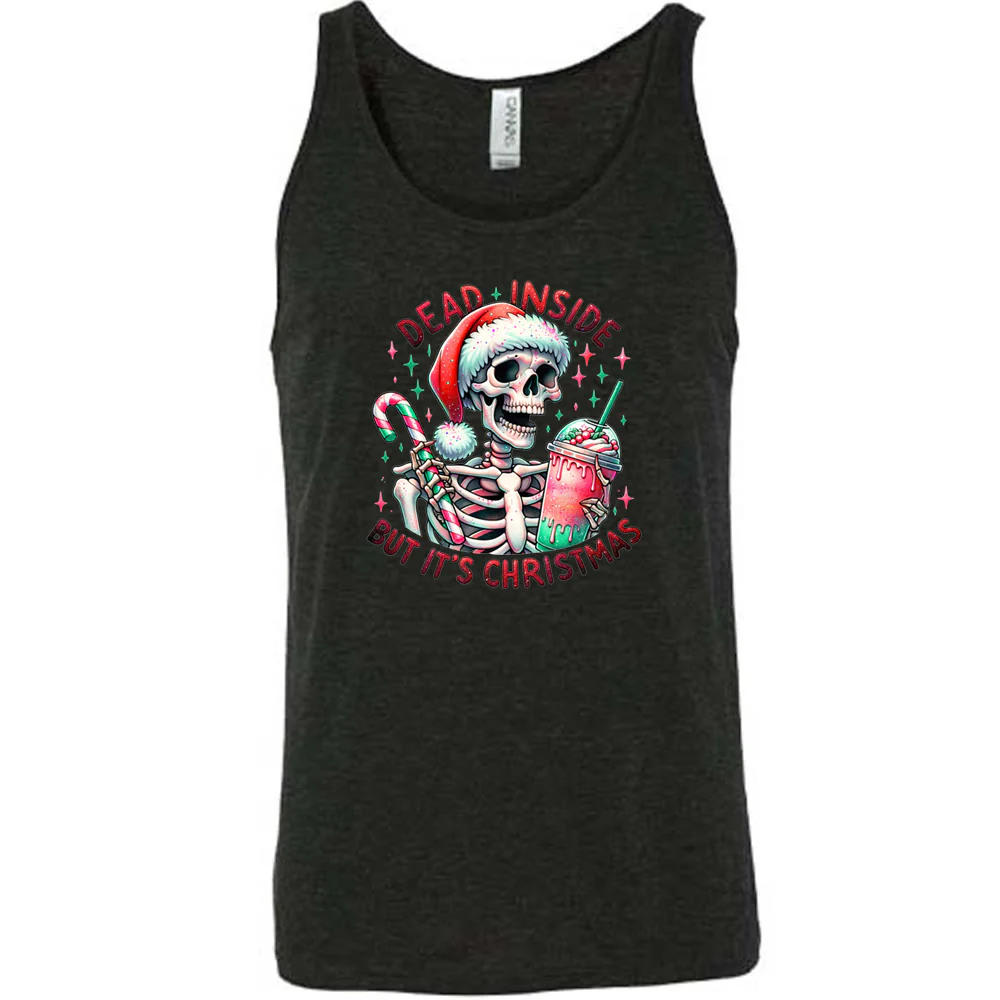 Dead Inside But Its Christmas Skeleton Shirt Unisex - Image 2