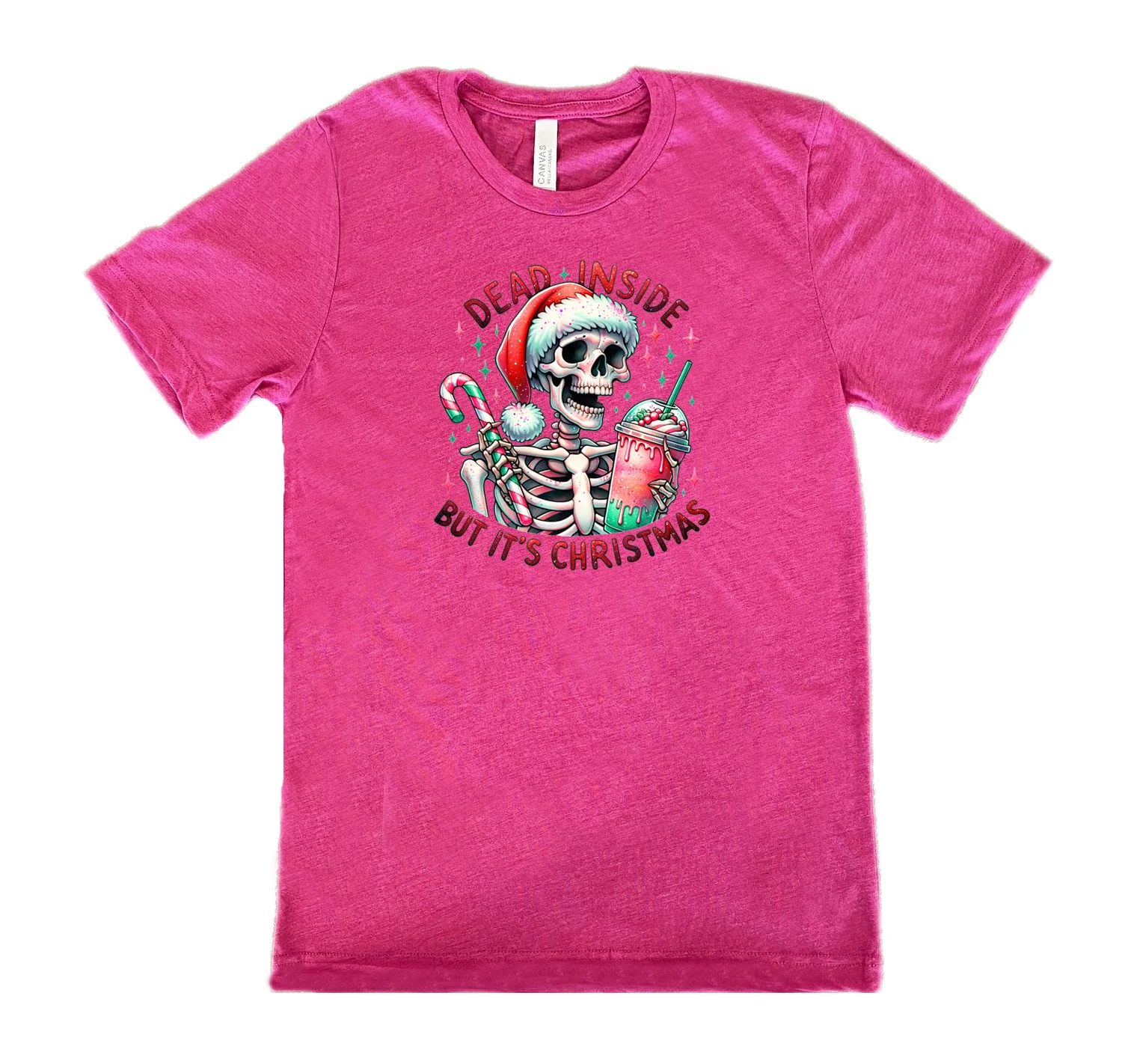 Dead Inside But Its Christmas Skeleton Shirt Unisex - Image 9