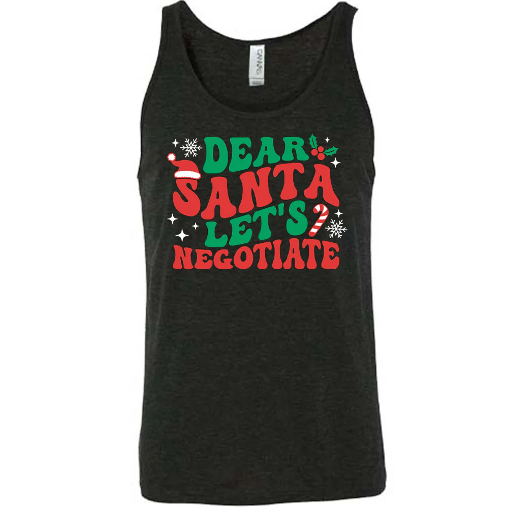 Dear Santa Lets Negotiate Shirt Unisex - Image 2