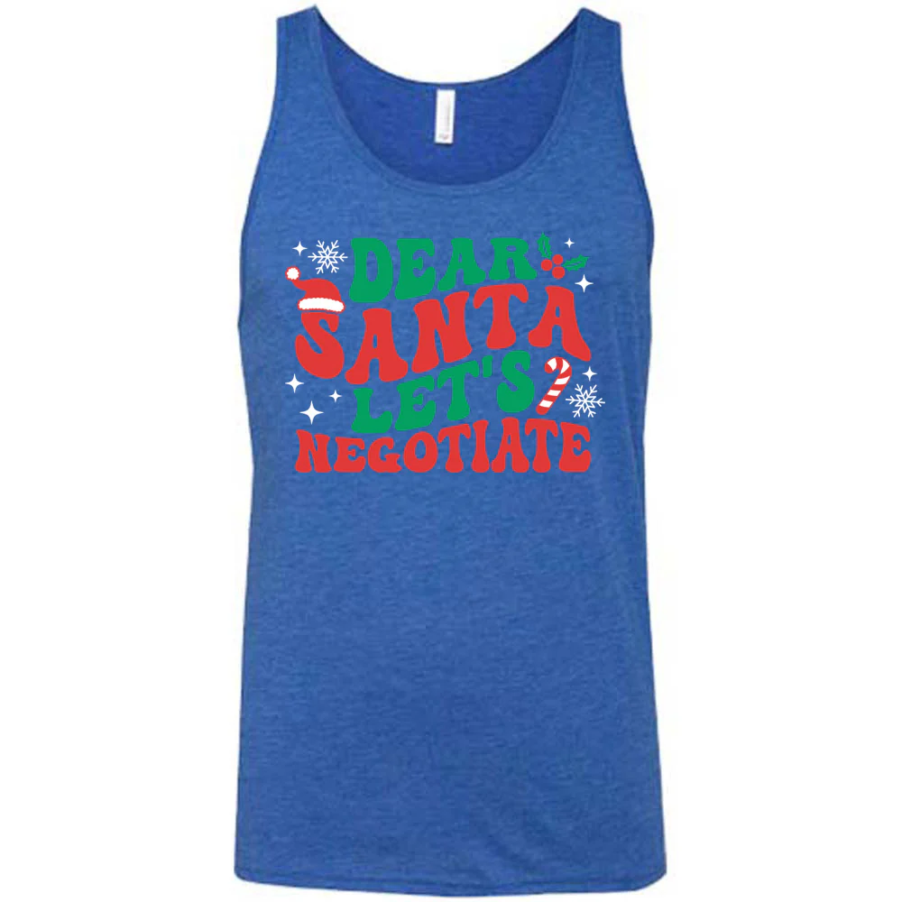 Dear Santa Lets Negotiate Shirt Unisex - Image 4