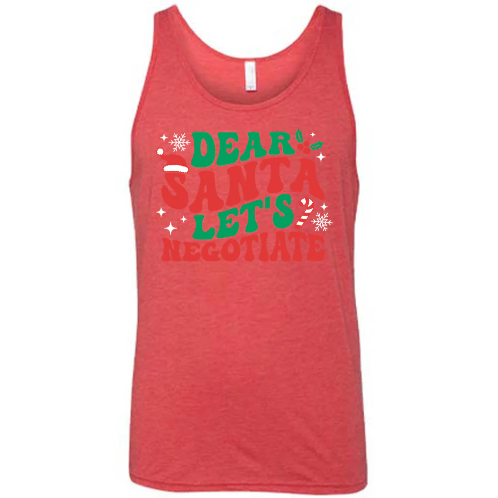 Dear Santa Lets Negotiate Shirt Unisex - Image 6