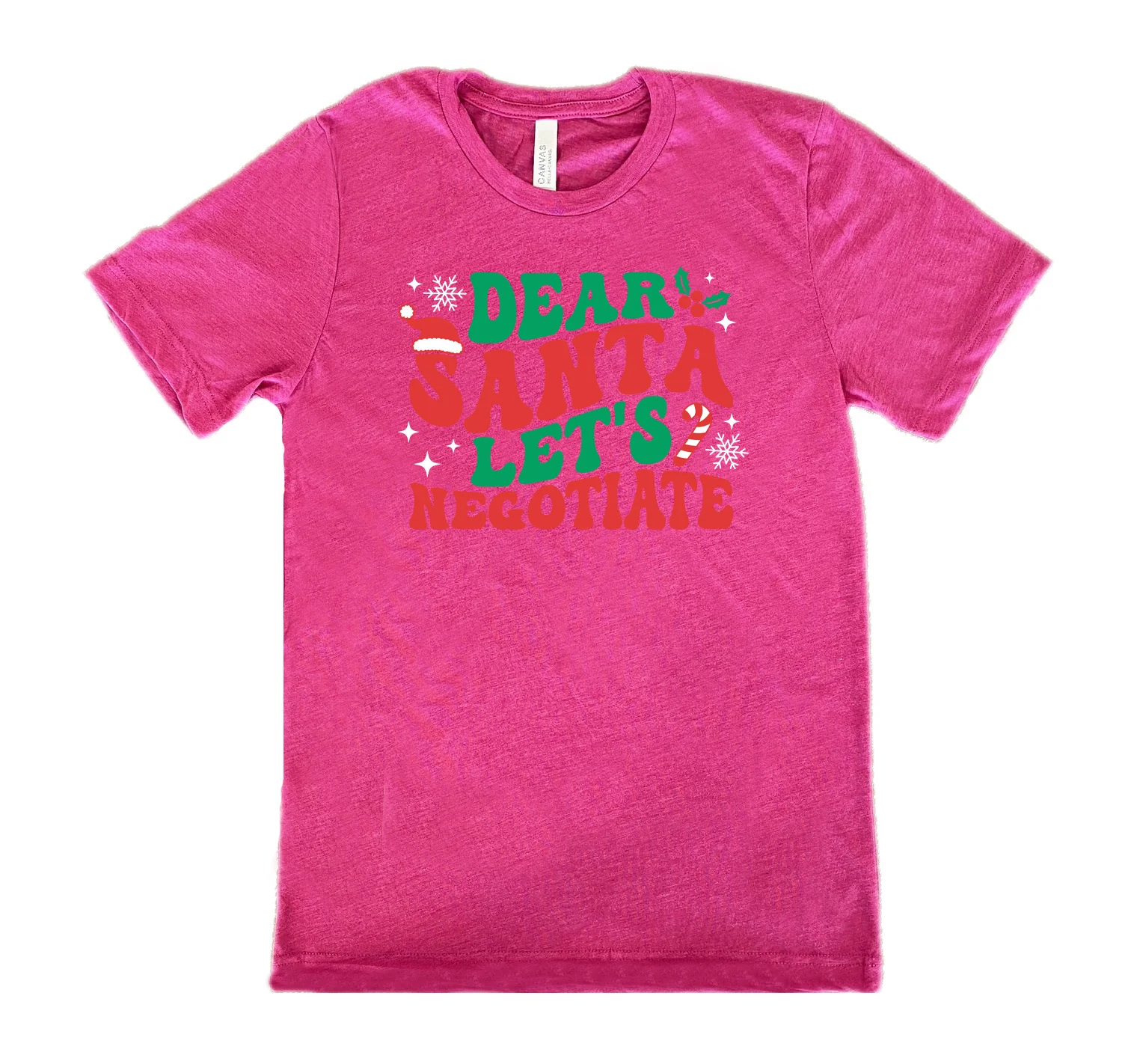 Dear Santa Lets Negotiate Shirt Unisex - Image 9