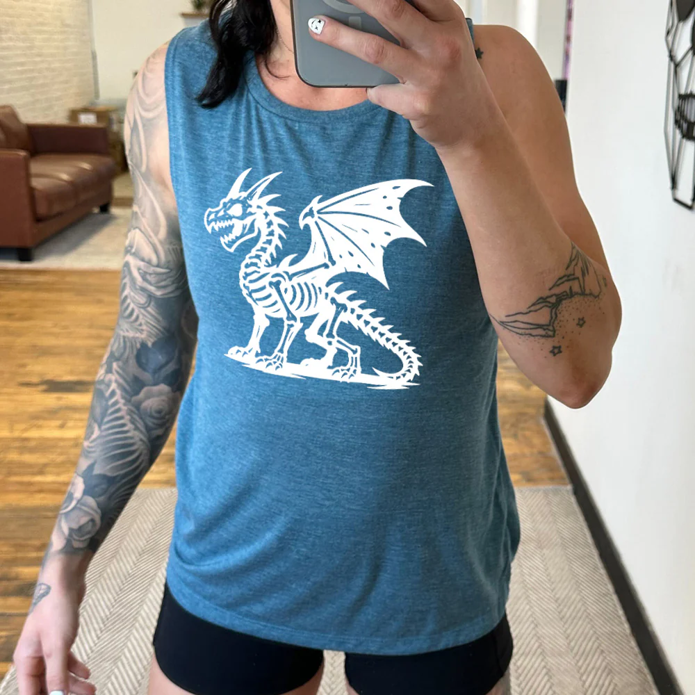 Dragon Skeleton Muscle Tank - Image 2