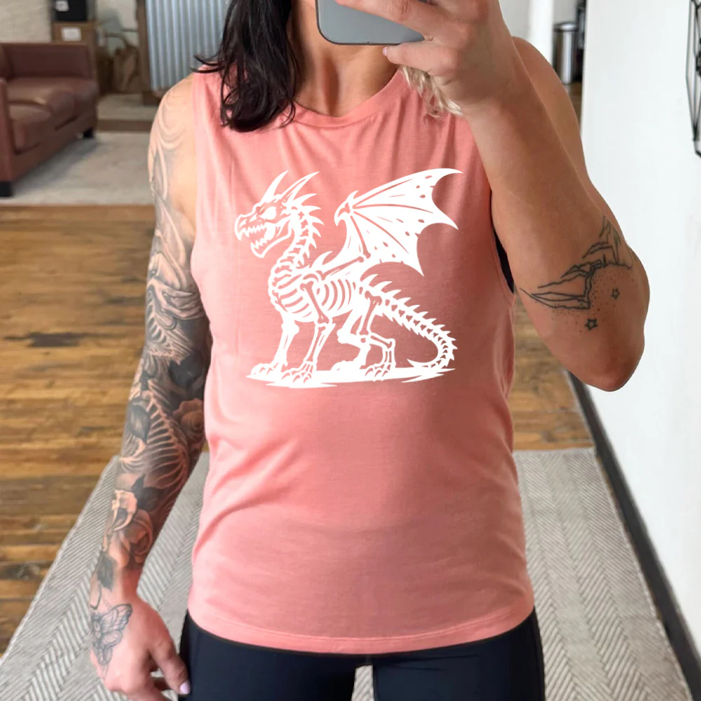 Dragon Skeleton Muscle Tank - Image 4
