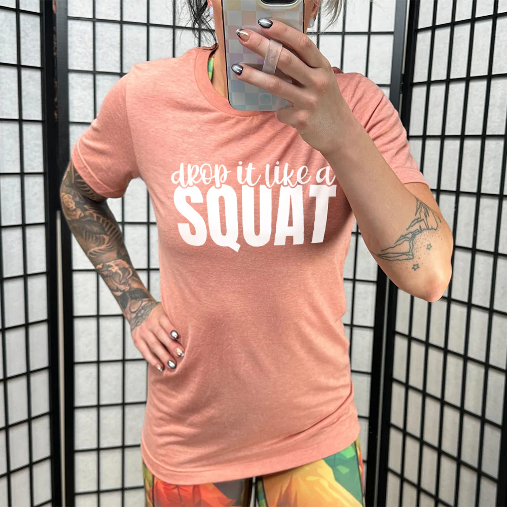 Drop It Like A Squat Shirt Unisex - Image 11