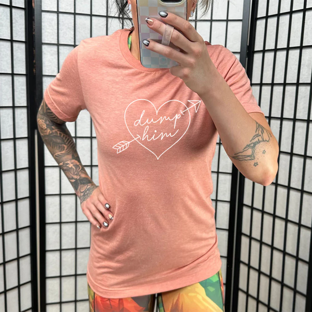 Dump Him Cupid Heart Shirt Unisex - Image 11