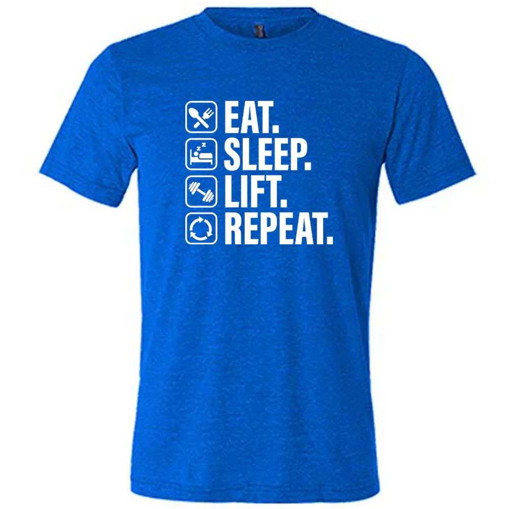 Eat Sleep Lift Repeat Shirt Unisex - Image 3