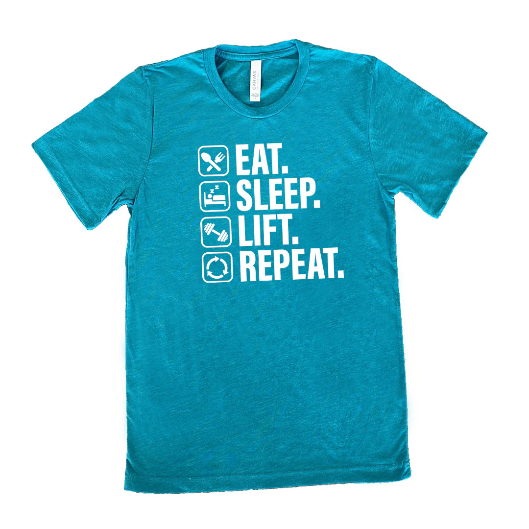 Eat Sleep Lift Repeat Shirt Unisex - Image 9