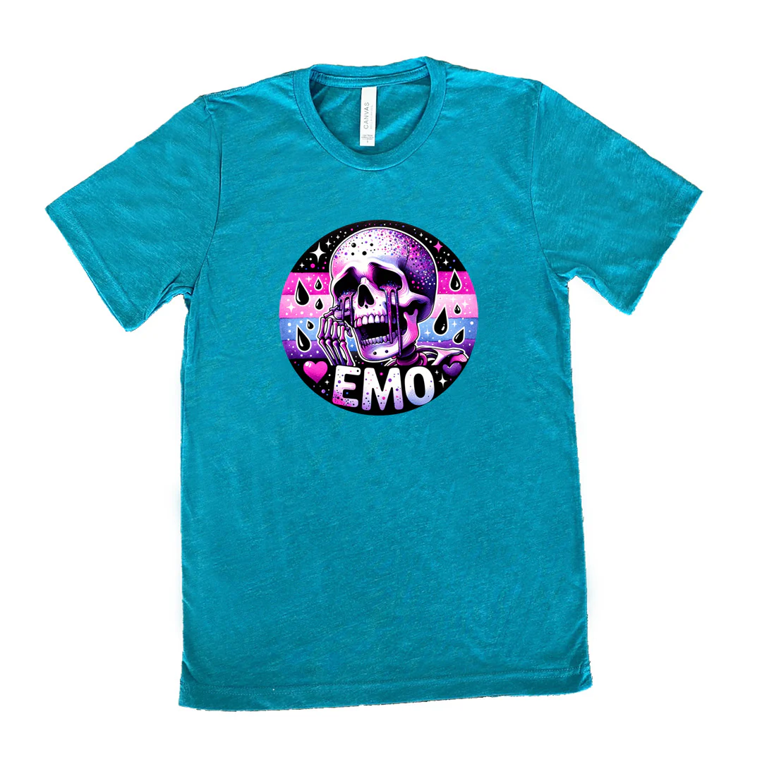 Emo Skull Shirt Unisex - Image 11