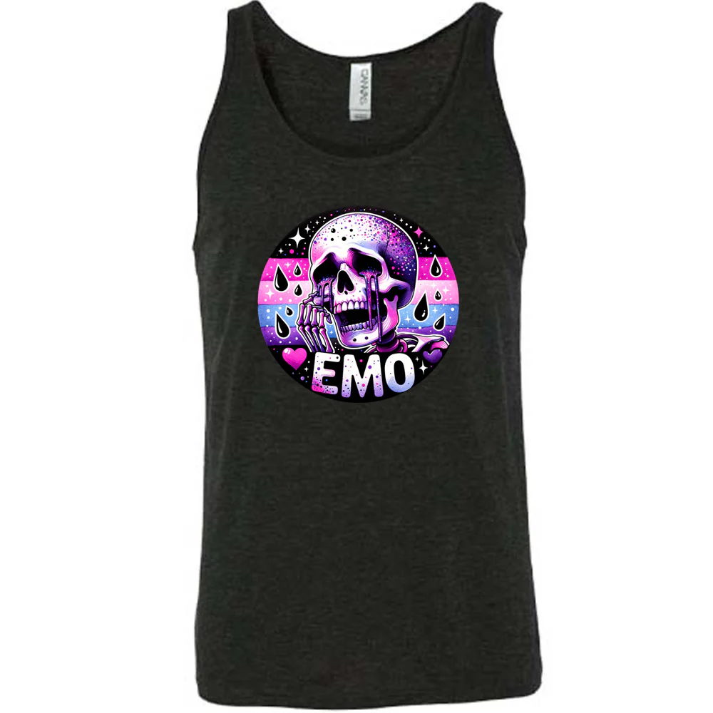 Emo Skull Shirt Unisex - Image 2