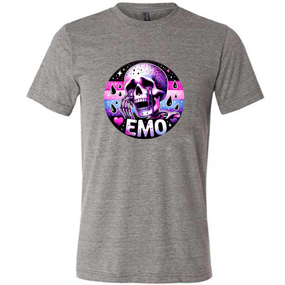 Emo Skull Shirt Unisex - Image 3