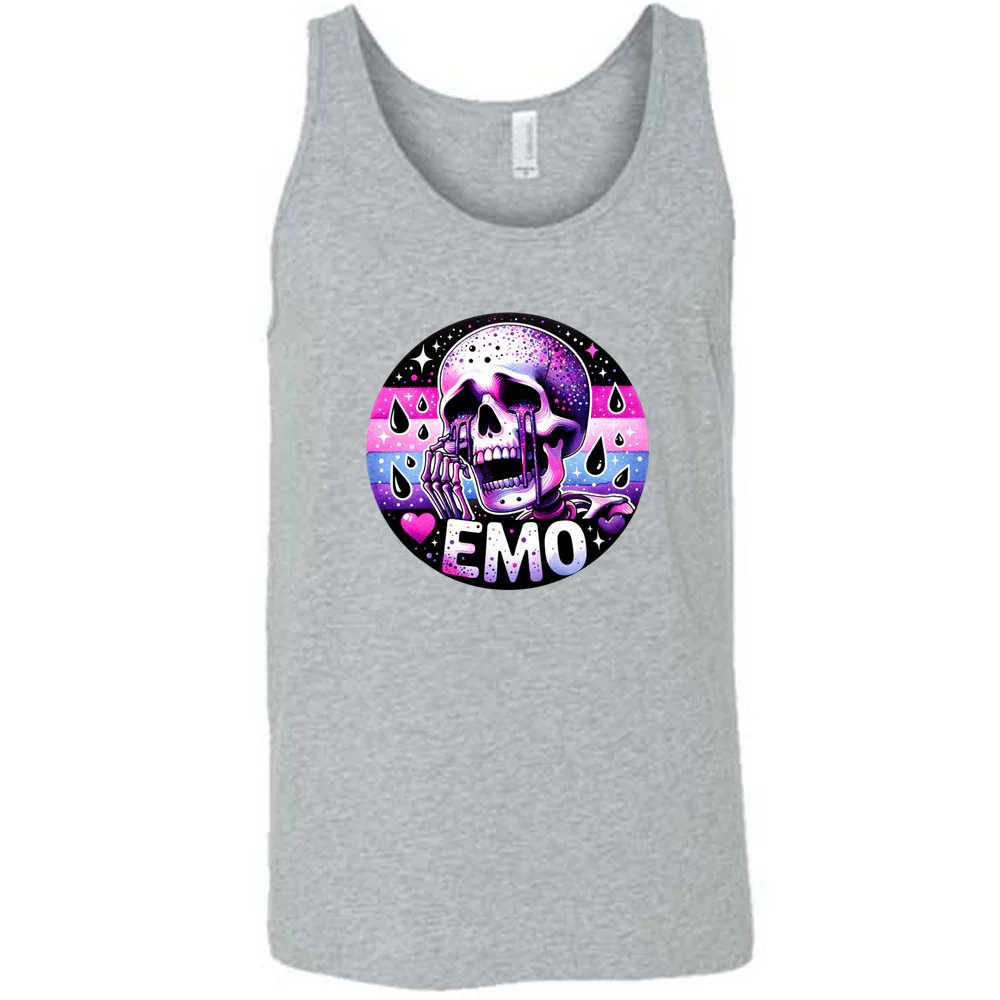 Emo Skull Shirt Unisex - Image 4