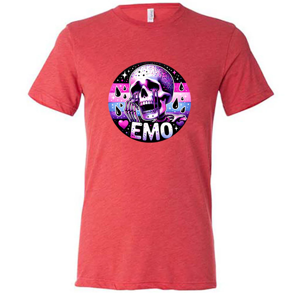 Emo Skull Shirt Unisex - Image 7