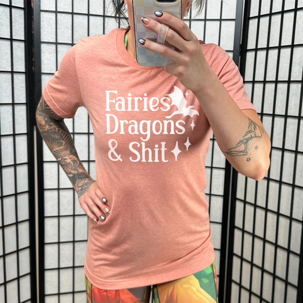 Fairies Dragons & Shit Shirt Unisex - Image 11
