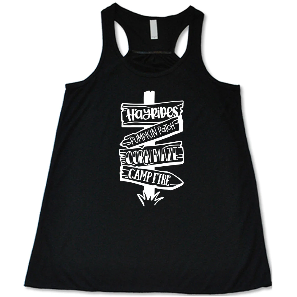 Fall Activities Signpost Shirt